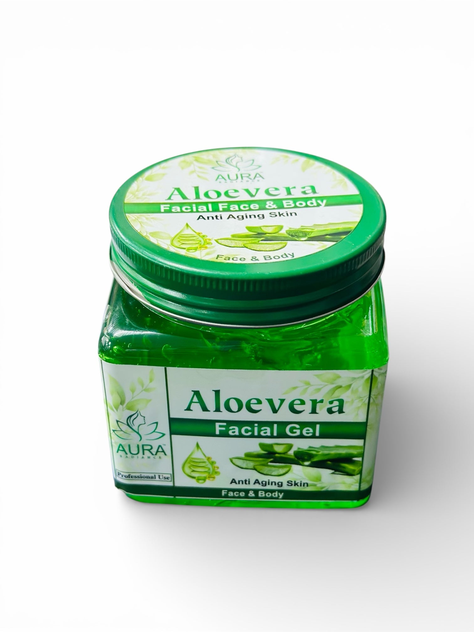 Aura Radiance Aloevera facial gel face and body 380ml