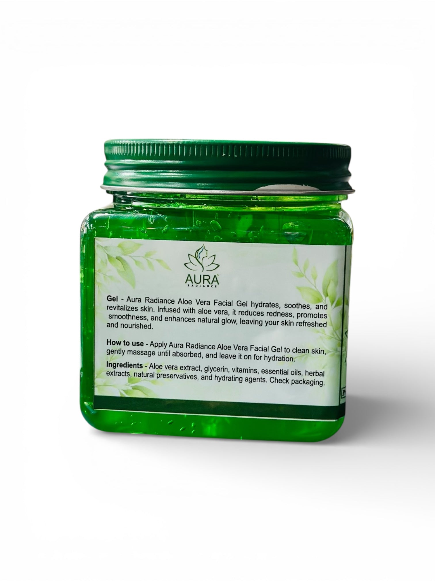 Aura Radiance Aloevera facial gel face and body 380ml