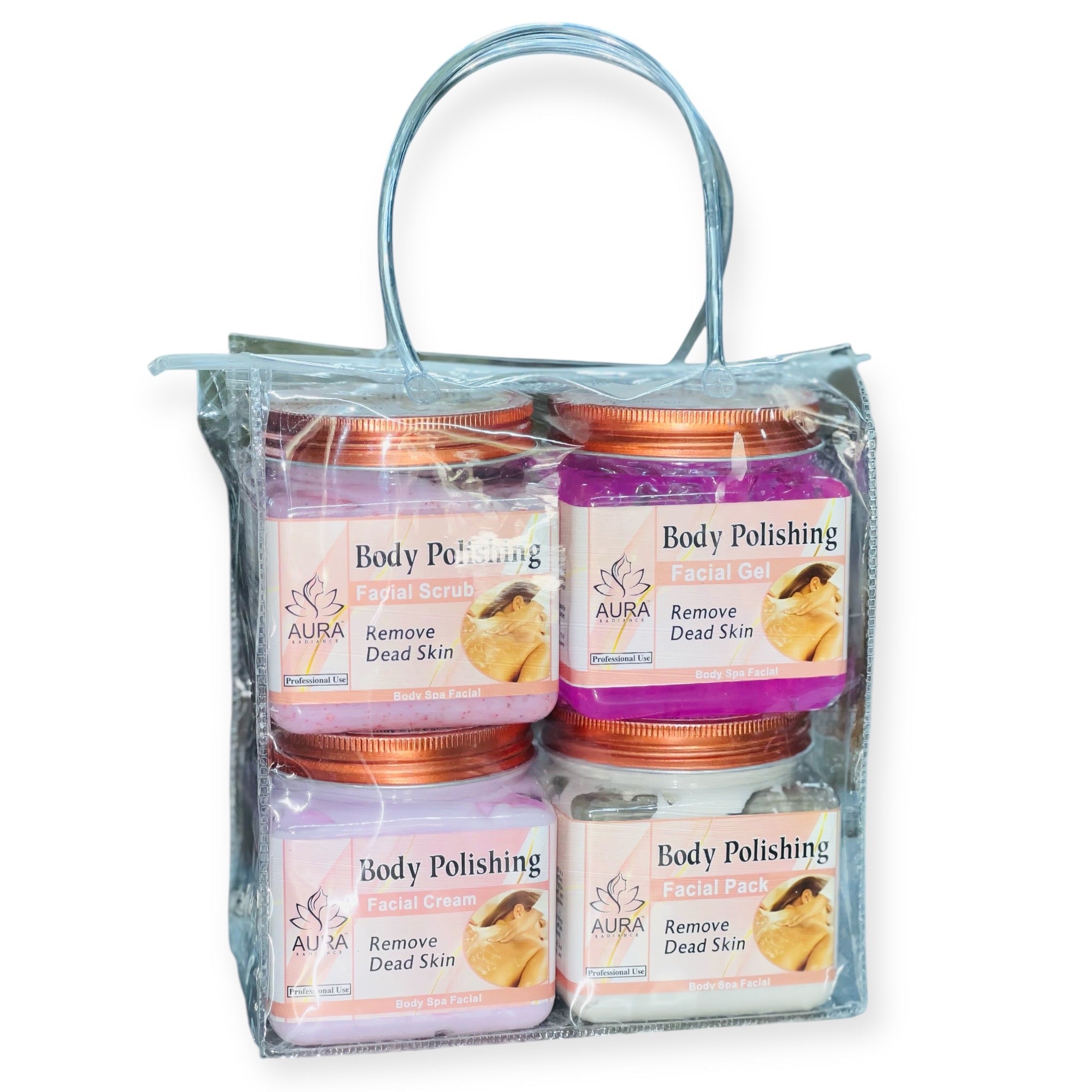 Aura Radiance Professional Body polishing  Body Spa Facial For All Types of skin 380x4=1520gm