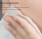Cotton Disposbale Facial Dry Tissue Pack of 2 total 200pc - 100pc each 8x8inch