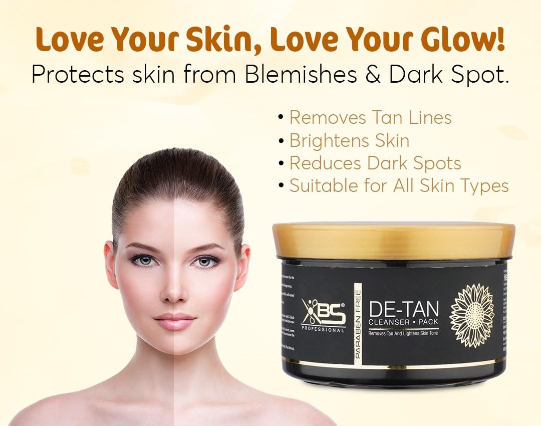 xbs De-Tan Face Cleanser Pack | Tan Removal, Brightening (200g) | For Women & Men