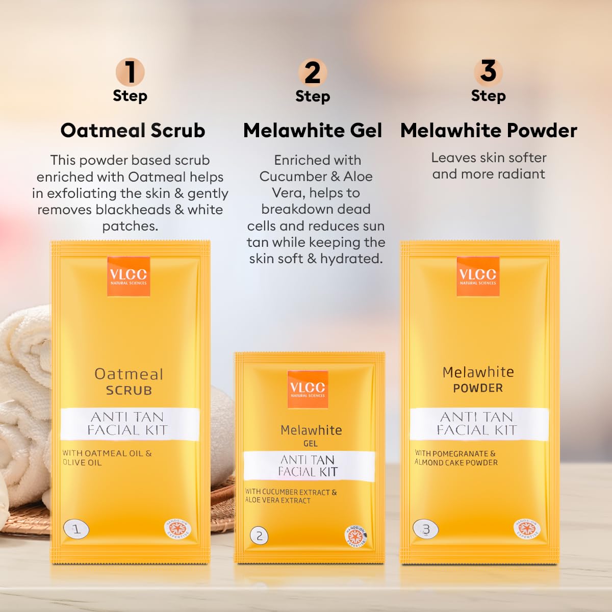 VLCC Salon Series Anti Tan Facial Kit ( 6 Facials ) - 300g