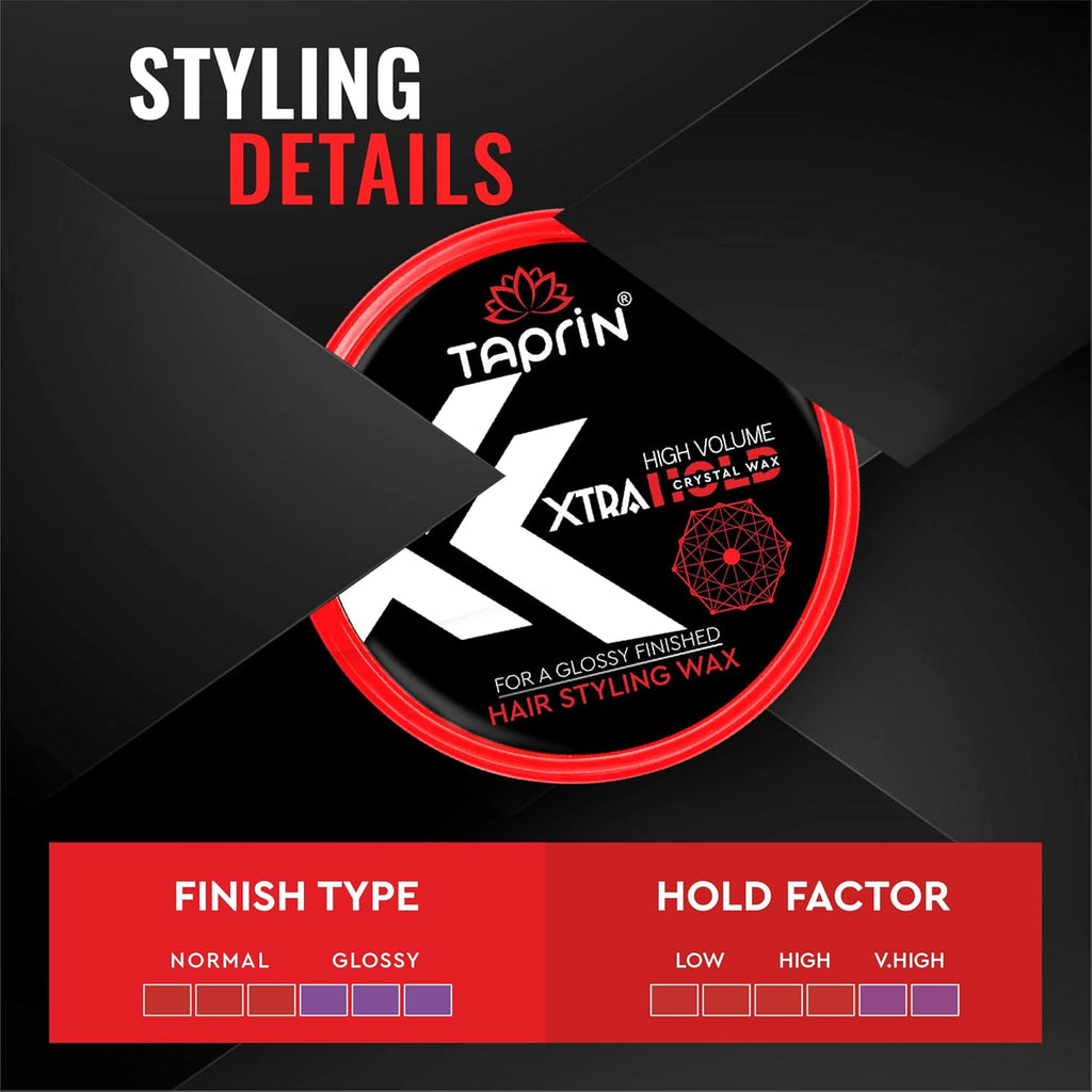 taprin High Volume Xtra Strong Hold Hair Styling Wax 80ml