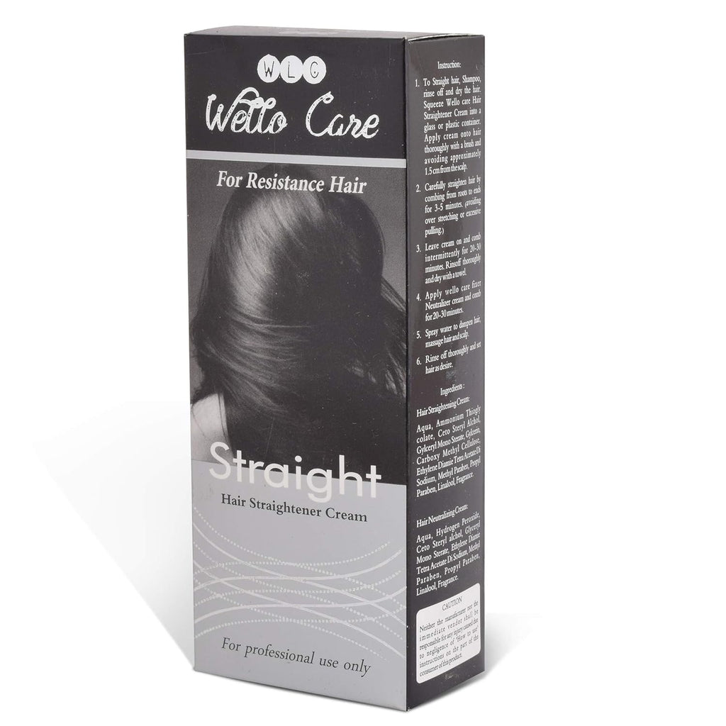 Wello Care Hair straightening Cream for Resistant Hair 120gm