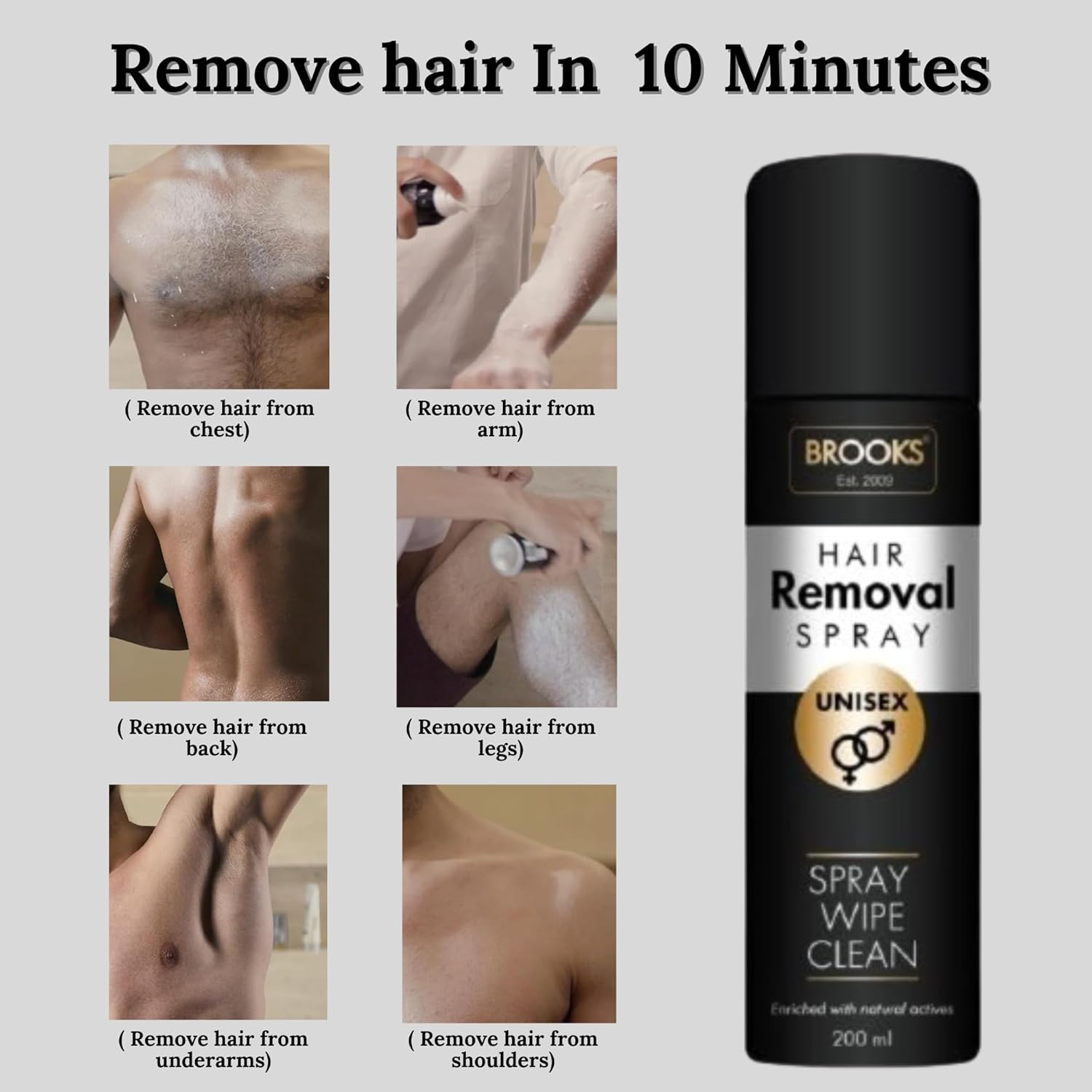 Brooks Hair Removal Spray 200Ml