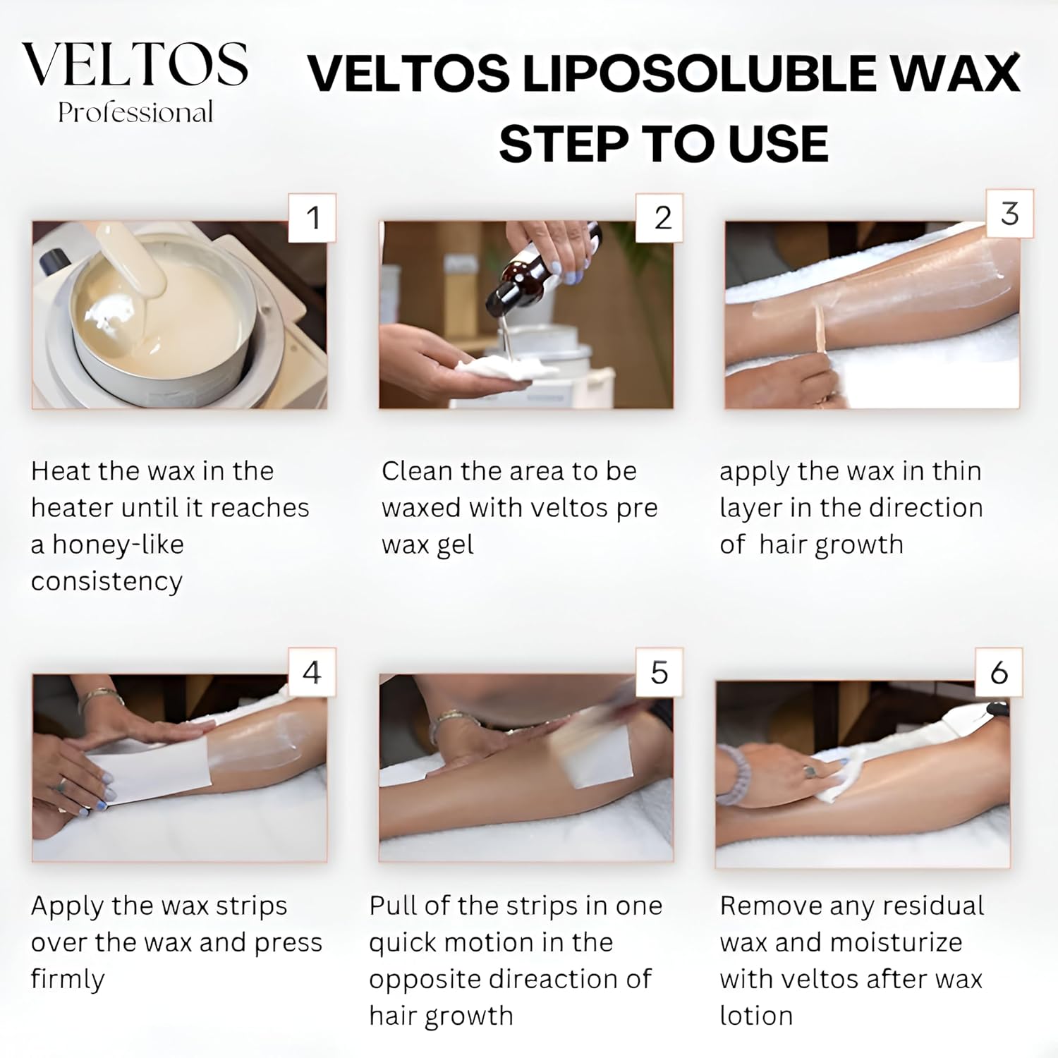 VELTOS PROFESSIONAL White Chocolate Lipodoluble Wax 800ML