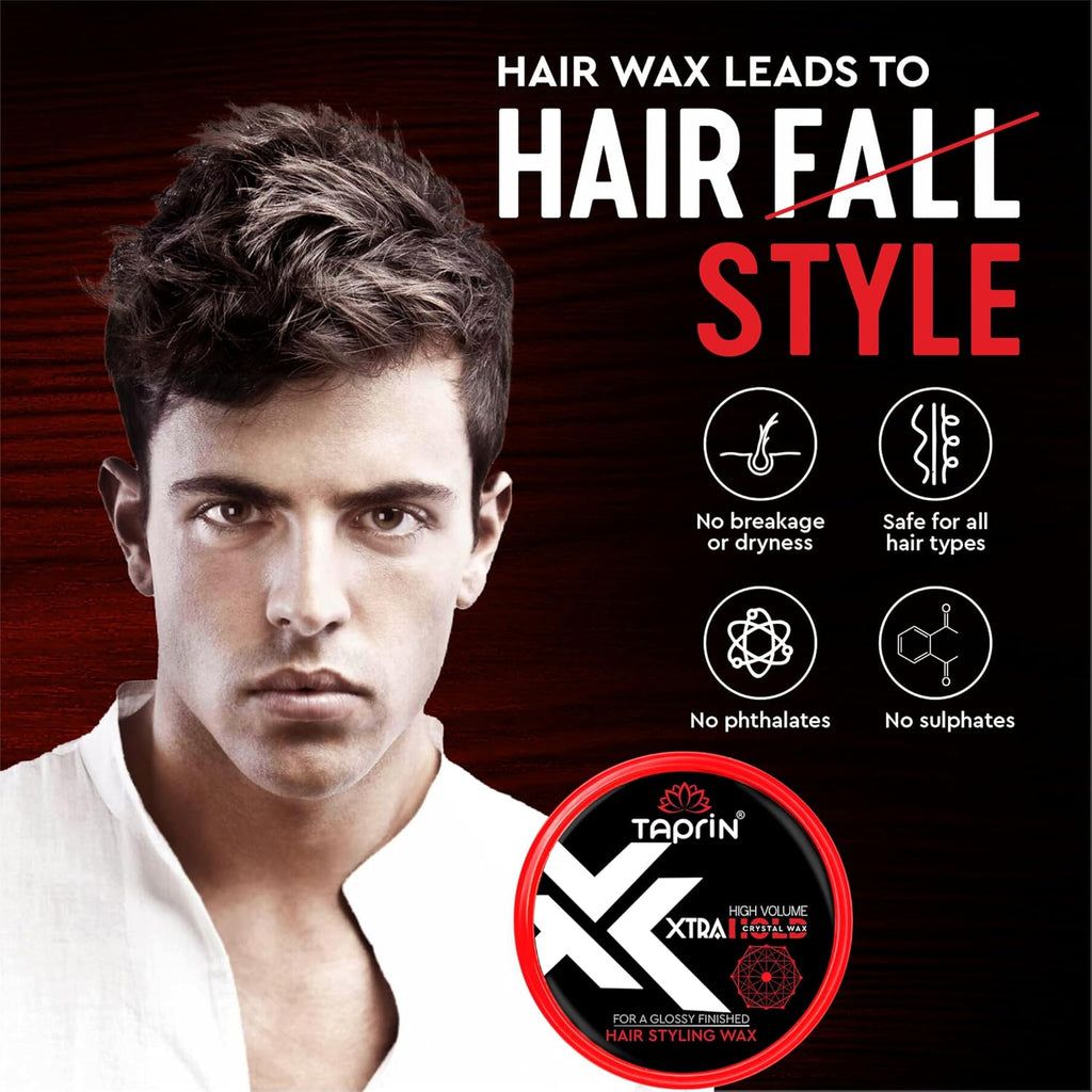 taprin High Volume Xtra Strong Hold Hair Styling Wax 80ml