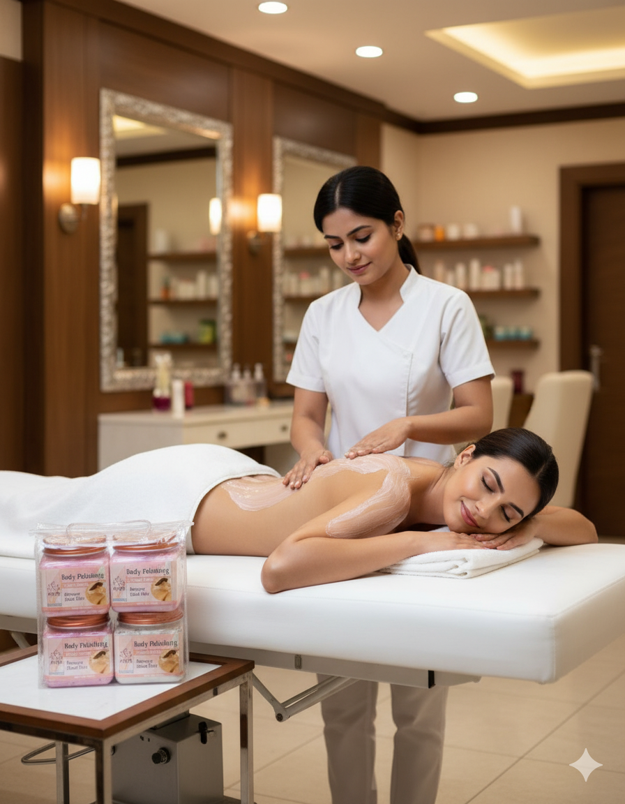 Aura Radiance Professional Body polishing  Body Spa Facial For All Types of skin 380x4=1520gm