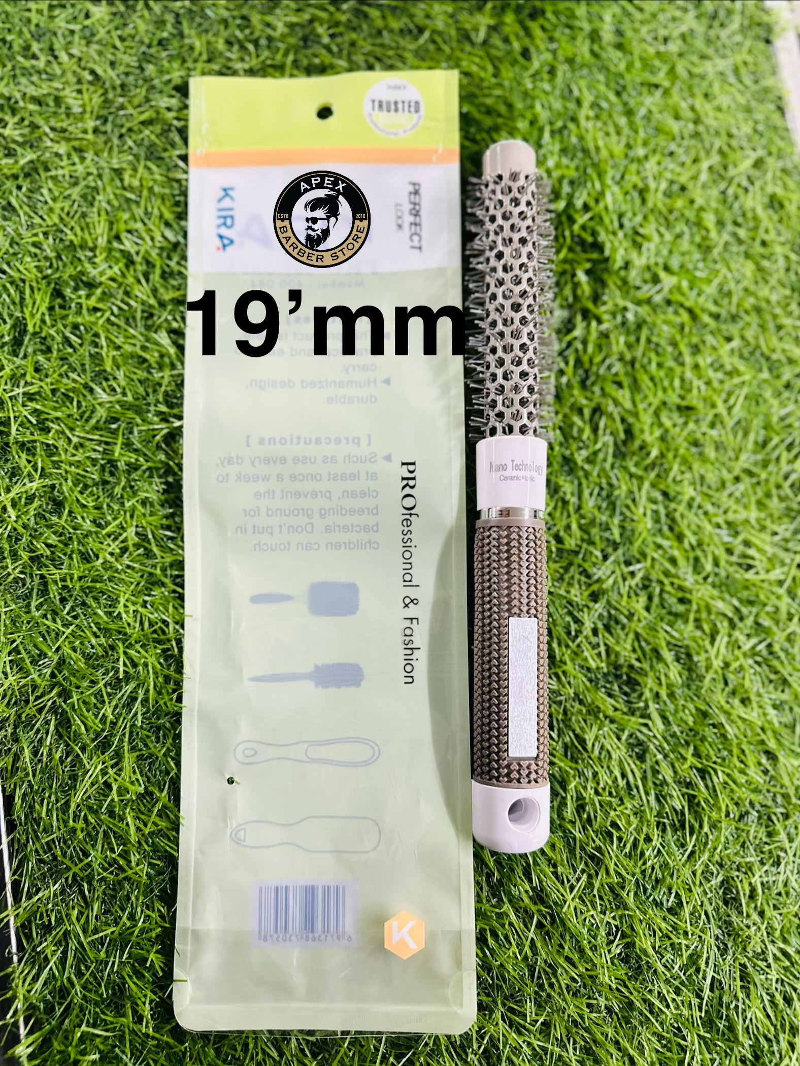 Professional Hair Styling Ceramic Round Brush 19mm | Anti-Heat