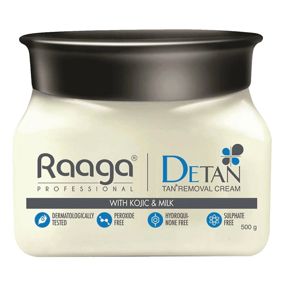 Raaga professional DeTan  tan removal cream With kojic and milk 500gm