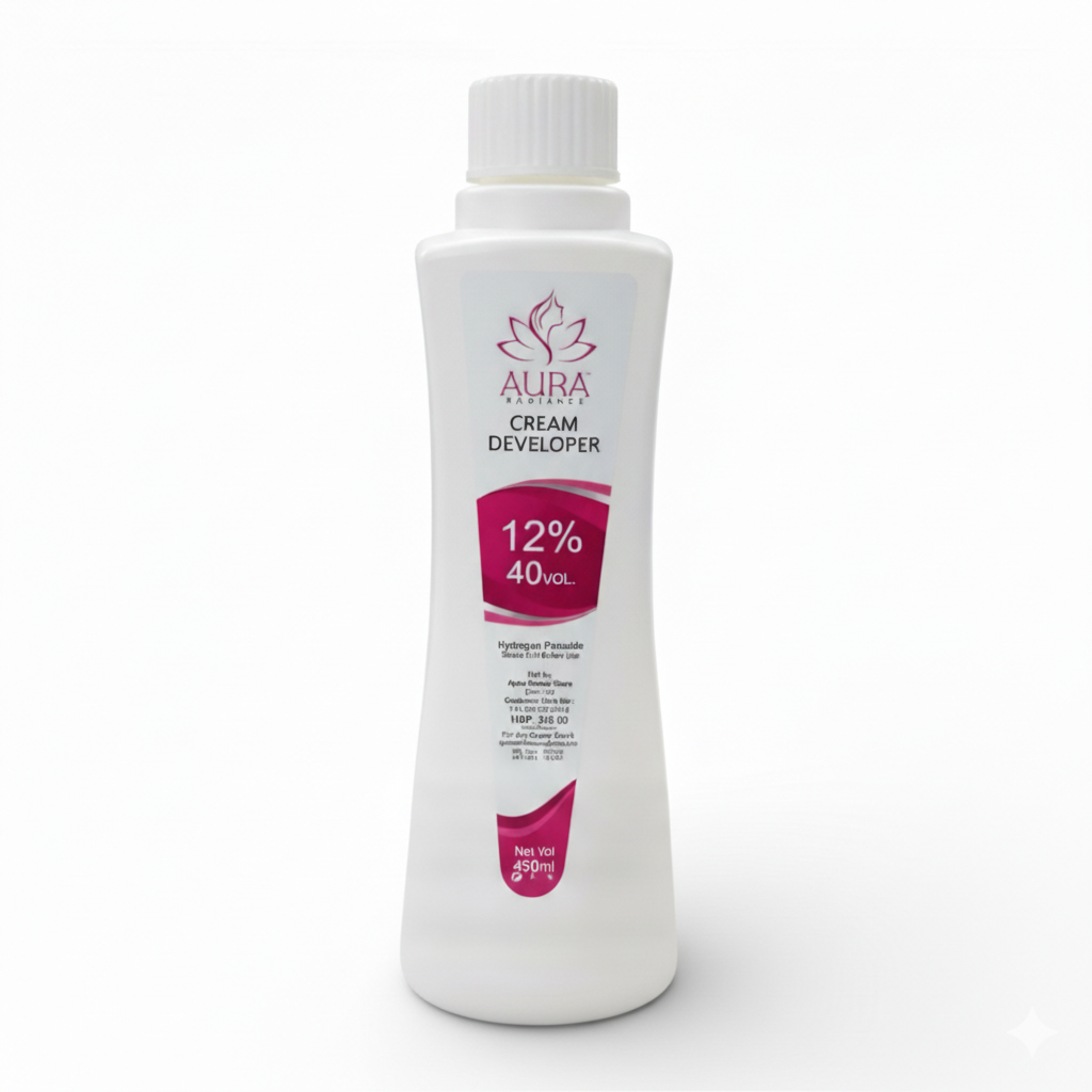 Aura radiance Cream Developer 12% 40 volume Suitable for all types of hair color tubes