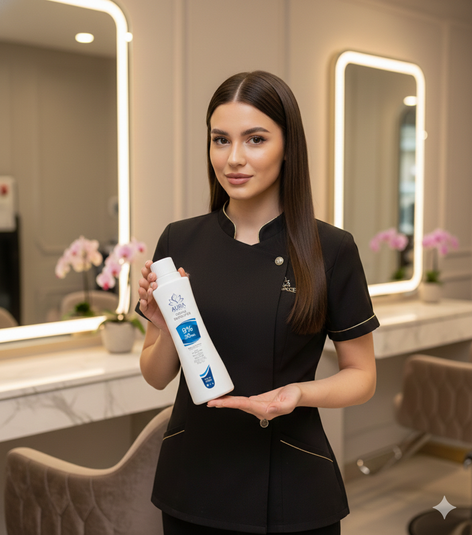 Aura radiance Cream Developer 9% 30 volume Suitable for all types of hair color tubes