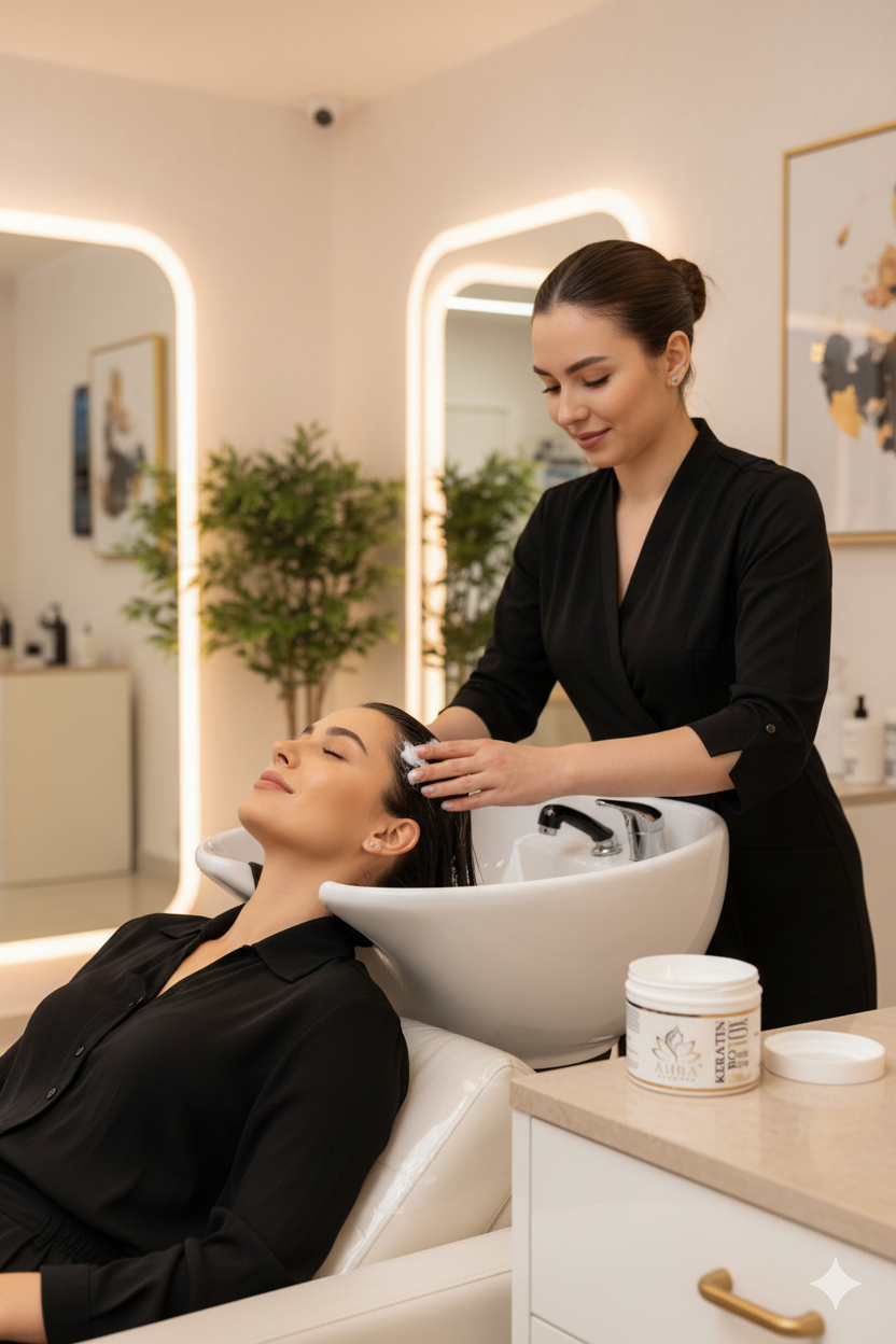 Aura radiance Professional keratin botox post care hair Mask sulphate or paraben free (500 ml)