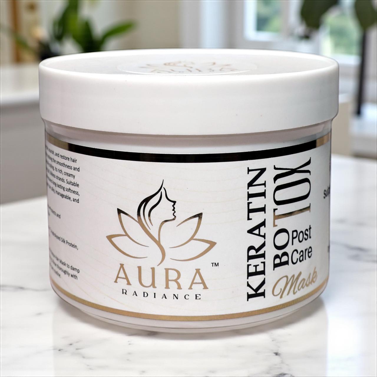 Aura radiance Professional keratin botox post care hair Mask sulphate or paraben free (500 ml)