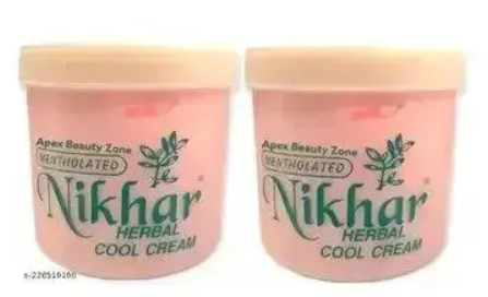 Nikhar 2 PC COMBO Mentholated After Shave Herbal Cool Cream 100% Original (400 g)