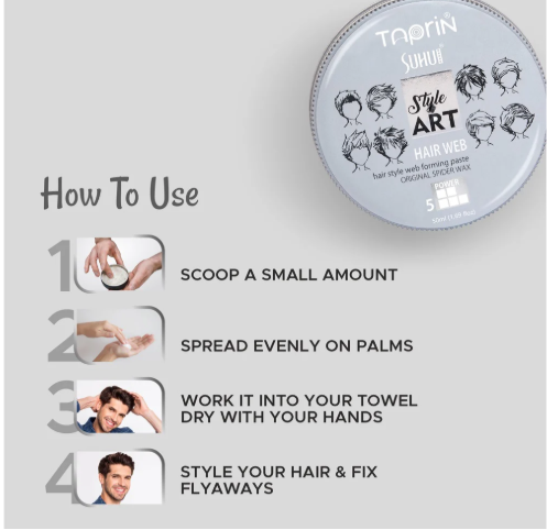 Taprin suhu Style Art Hair Web wax for Men - 100ml