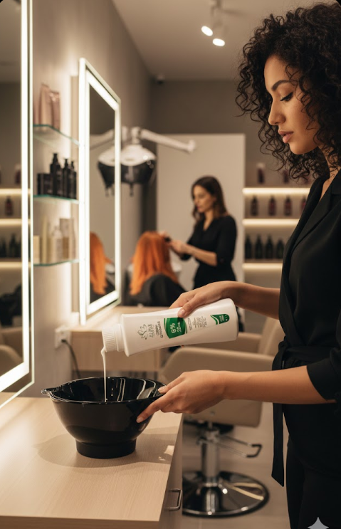 aura radiance professional Cream Developer 6% 20 volume for all types of hair color tubes