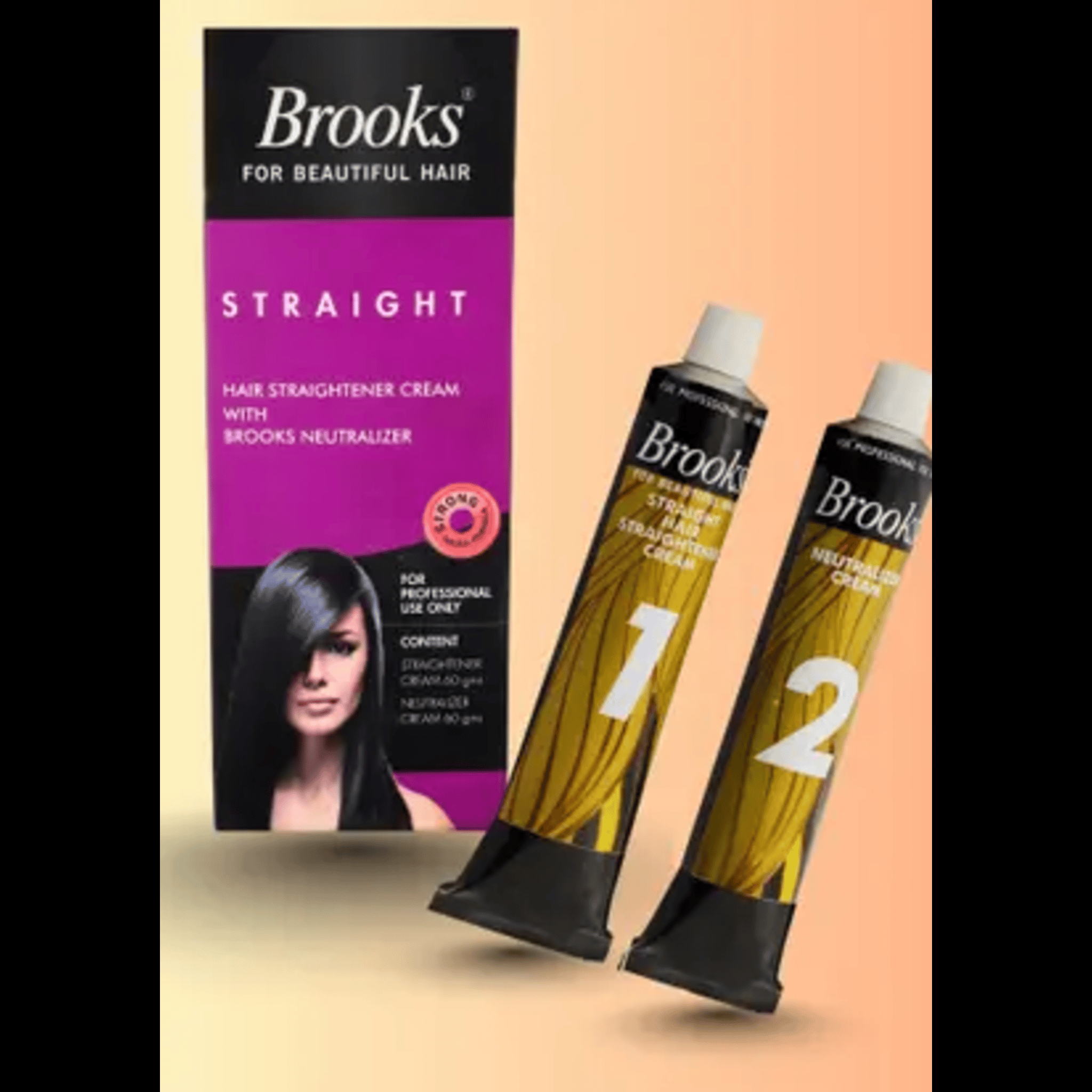 Brooks Straighten & Rebonding Cream (60g) With Neutralizer Hair Cream (60 g)