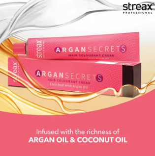 Streax Professional Argan Secrets Hair Colourant Cream 60gm