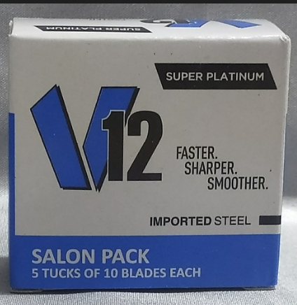 V12 Super Platinum Double Edge Shaving Blades For Men.500 pic razor blade
