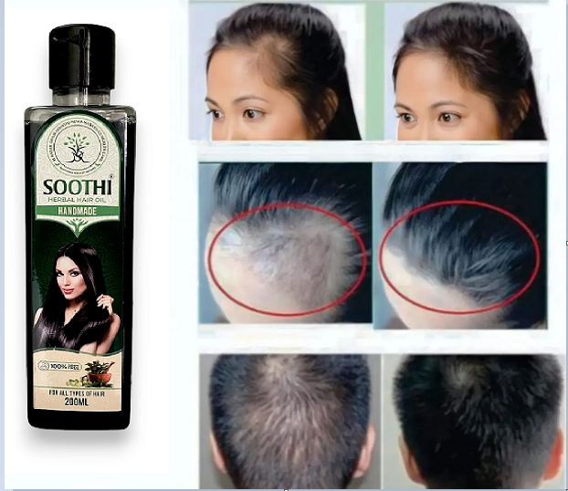Soothi Herbals Handmade hair oil For hair fall and stronger hair 200ml