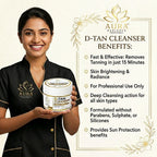 Aura Radiance Professional D tan Cleanser For instant brightening and Glowing Skin Tan removal (200 g)