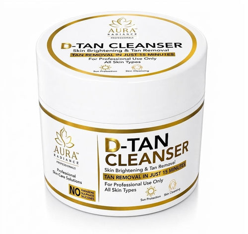 Aura Radiance Professional D tan Cleanser For instant brightening and Glowing Skin Tan removal (200 g)