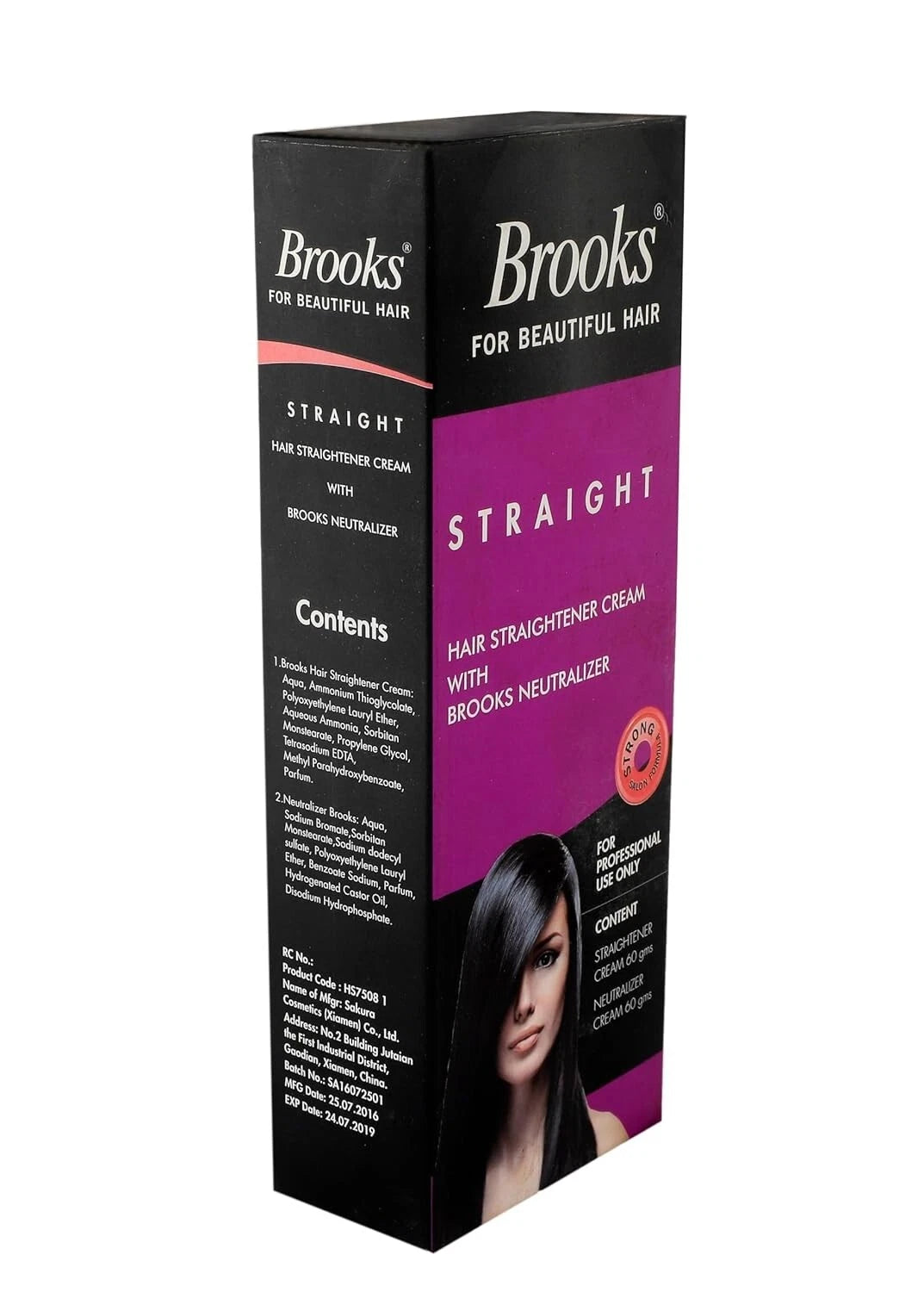 Brooks Straighten & Rebonding Cream (60g) With Neutralizer Hair Cream (60 g)