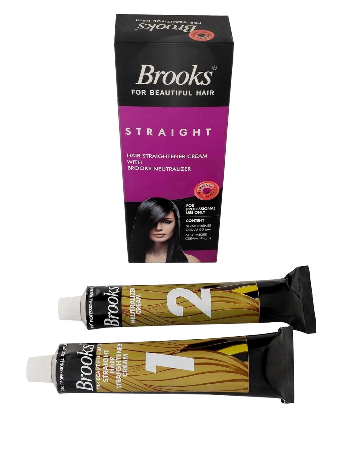 Brooks Straighten & Rebonding Cream (60g) With Neutralizer Hair Cream (60 g)