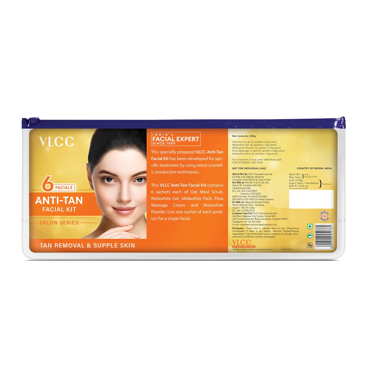 VLCC Salon Series Anti Tan Facial Kit ( 6 Facials ) - 300g