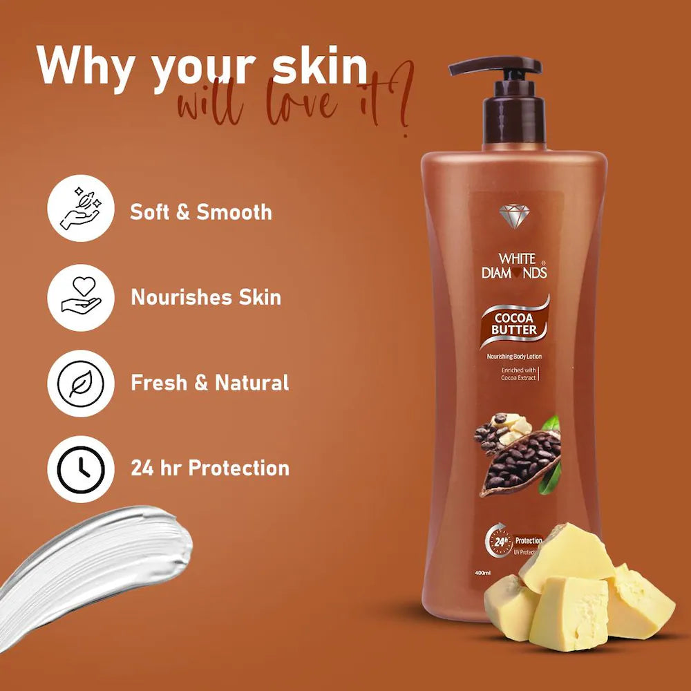 White Diamonds Cocoa Butter body Lotion 400ml