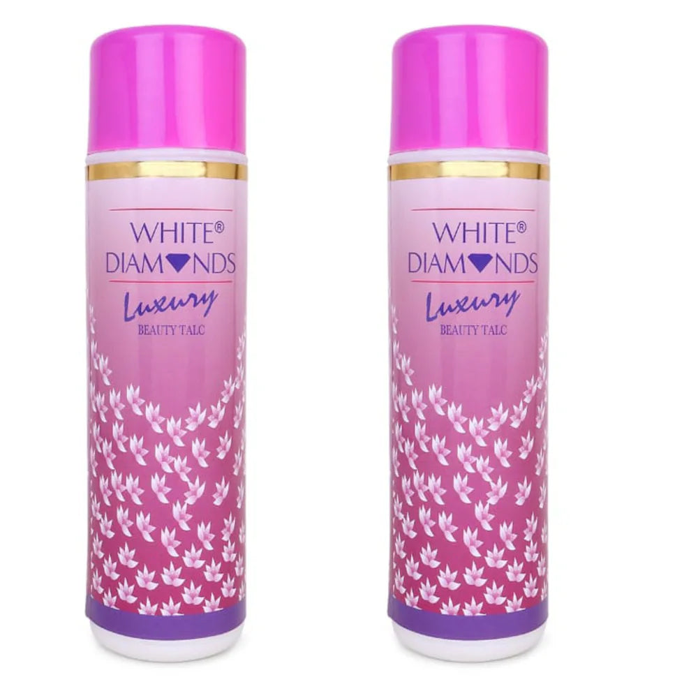 White Diamonds Luxury Round Talc 300g ( Pack of 2 )
